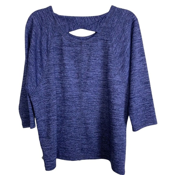 T by Talbots 3/4‎ Dolman Sleeve Cut Out Knit Shirt - Picture 3 of 7